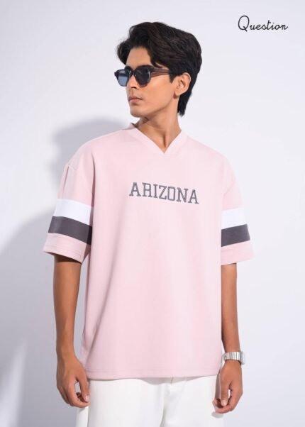 Question Premium Drop Shoulder T-Shirt - Pink