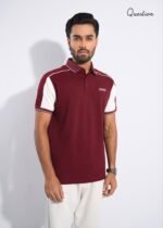 Question Premium Polo T-Shirt - Maroon - Image 3