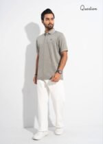 Question Premium Polo T-Shirt - Deep Off White - Image 2
