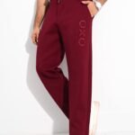 Question Premium Baggy Fit Sweatpants - Red