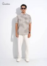 Question Premium Polo T-Shirt - Off White - Image 2