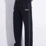 Question Premium Baggy Fit Sweatpants - Black