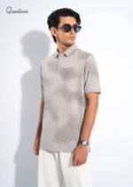 Question Premium Polo T-Shirt - Off White - Image 3