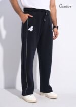 Question Premium Baggy Fit Sweatpants - Black - Image 2