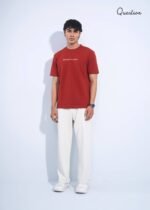 Question Premium Regular Fit T-Shirt - Jade Red - Image 2