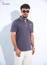 Question Premium Polo T-Shirt - Off White - Image 3