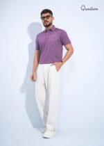 Question Premium Polo T-Shirt - Light Burgundy - Image 2