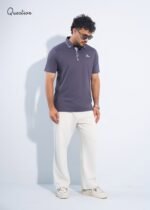 Question Premium Polo T-Shirt - Off White - Image 2