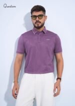 Question Premium Polo T-Shirt - Light Burgundy