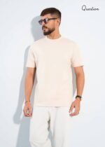Question Premium Regular Fit T-Shirt - Beige