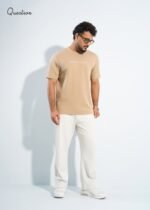Question Premium Regular Fit T-Shirt - Light Khaki - Image 2