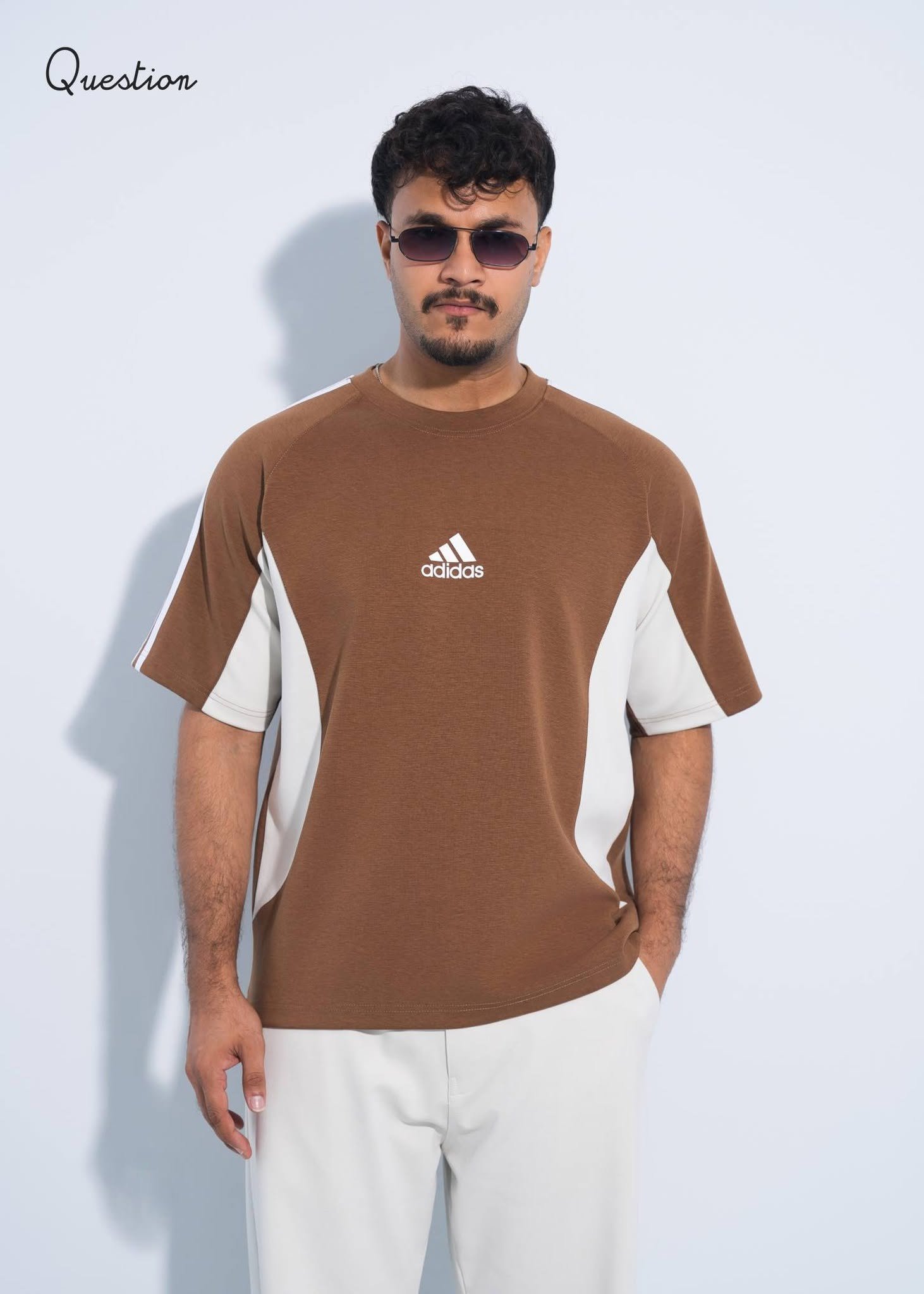 814396037_1418267403745499_2706783941021648273_n Question Premium Drop Shoulder T-Shirt - Mocha - Image 1