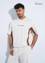 Question Premium Drop Shoulder T-Shirt - Off White - Image 3