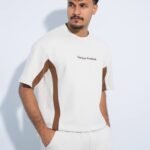 Question Premium Drop Shoulder T-Shirt - Off White