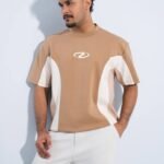 Question Premium Drop Shoulder T-Shirt - Khaki